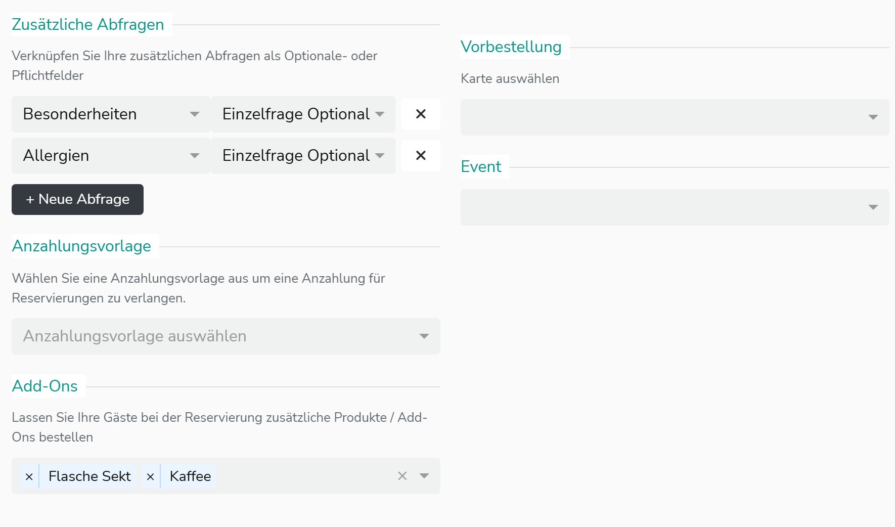 Vorlage – Verknüpfungen